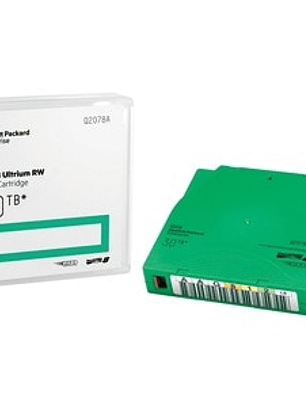 Cartucho de datos HPE LTO-8 - Regrabable - 1 Paquete(s) - Verde - 12TB (Nativo) / 30TB (Comprimido) - 960m Largo de cinta