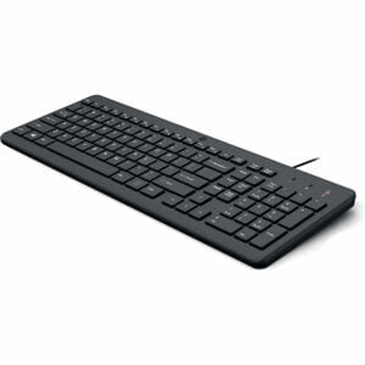 Teclado HP 150 Cable Conectividad - USB Tipo A Interfaz - Negro - Windows 10, Windows 11 - PC 1