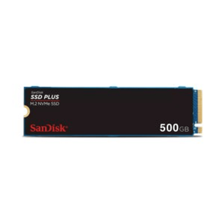 Unidad de estado sólido SanDisk SSD PLUS SDSSDA3N-500G-G26 - M.2 2280 Interno - 500GB - PCI Express NVMe (PCI Express NVMe 3.0) - Computadora de escritorio, Portátil Dispositivo compatible 1