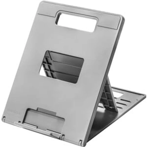 Soporte para portátil Kensington Easy Riser Go Altura ajustable - Hasta 35.6cm (14") para pantalla plana - De Escritorio - Gris