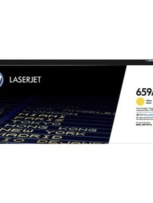 Cartucho de tóner HP 659A Alto Rendimiento Láser - Amarillo - Original - Láser - Alto Rendimiento