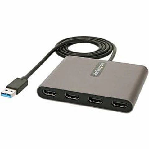 Adaptador de vídeo - 1 Solamente - Conforme con normas TAA - 1920 x 1080 Supported - Gris