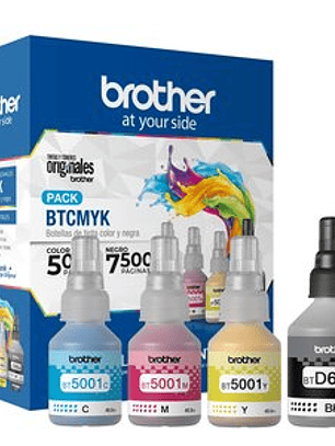 Botella de recarga de tinta Brother - Inyección de tinta - 7500 Páginas - 4 / Paquete