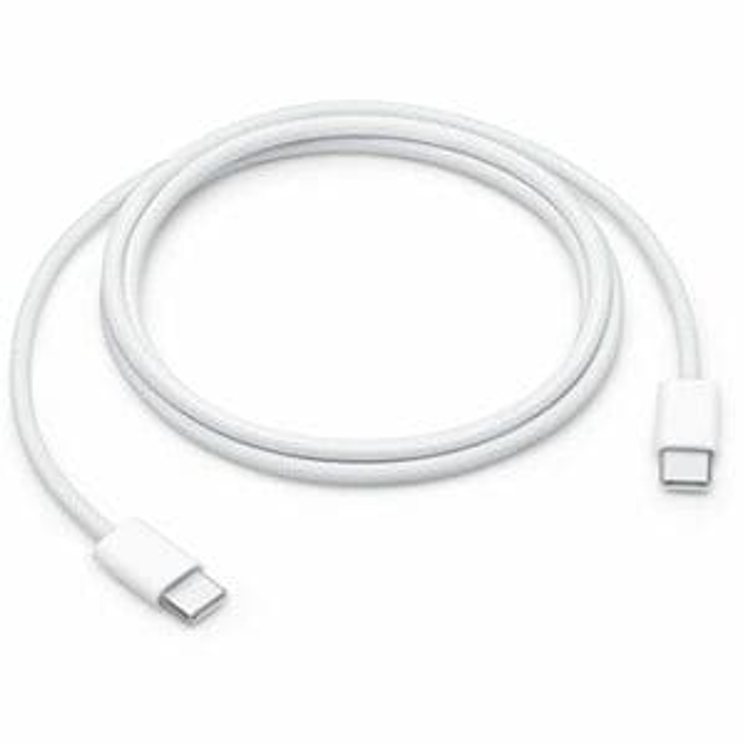 Apple 1m USB-C Cable de transferencia de datos - Cable for iPhone, iPad Pro, iPad Air, iPad mini, iPad, MacBook Air, MacBook Pro, iMac Pro, iMac, Mac Studio, Mac mini, ... - MFI - Blanco 1