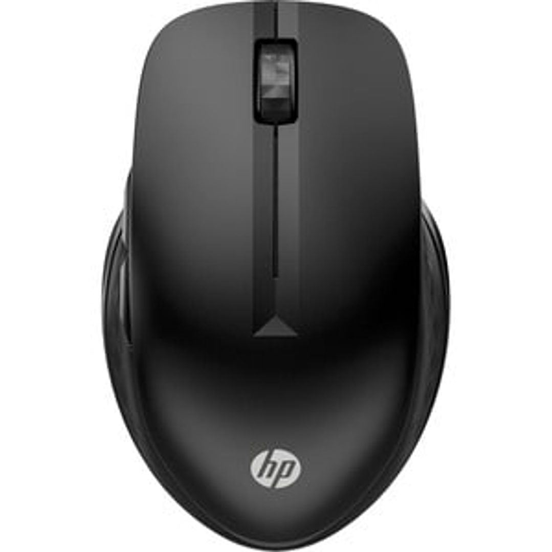 Mouse HP 430 - Frecuencia Bluetooth/Radio - USB Tipo A - Óptico Azul - 5 Botón(es) - Negro azabache - Inalámbrico - 4000 dpi - Rueda de desplazamiento 1