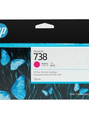 Cartucho de tinta HP 738 Inyección de tinta - Magenta - Original