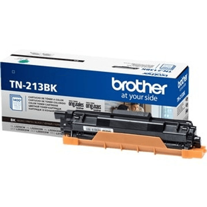 Cartucho de tóner Brother TN213BK Láser - Negro - Original - Láser - 1400 Páginas 1
