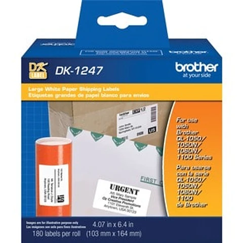 Etiquetas de Envío Brother DK1247 Blancas 3 Rollos