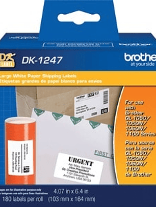 Etiquetas de Envío Brother DK1247 Blancas 3 Rollos