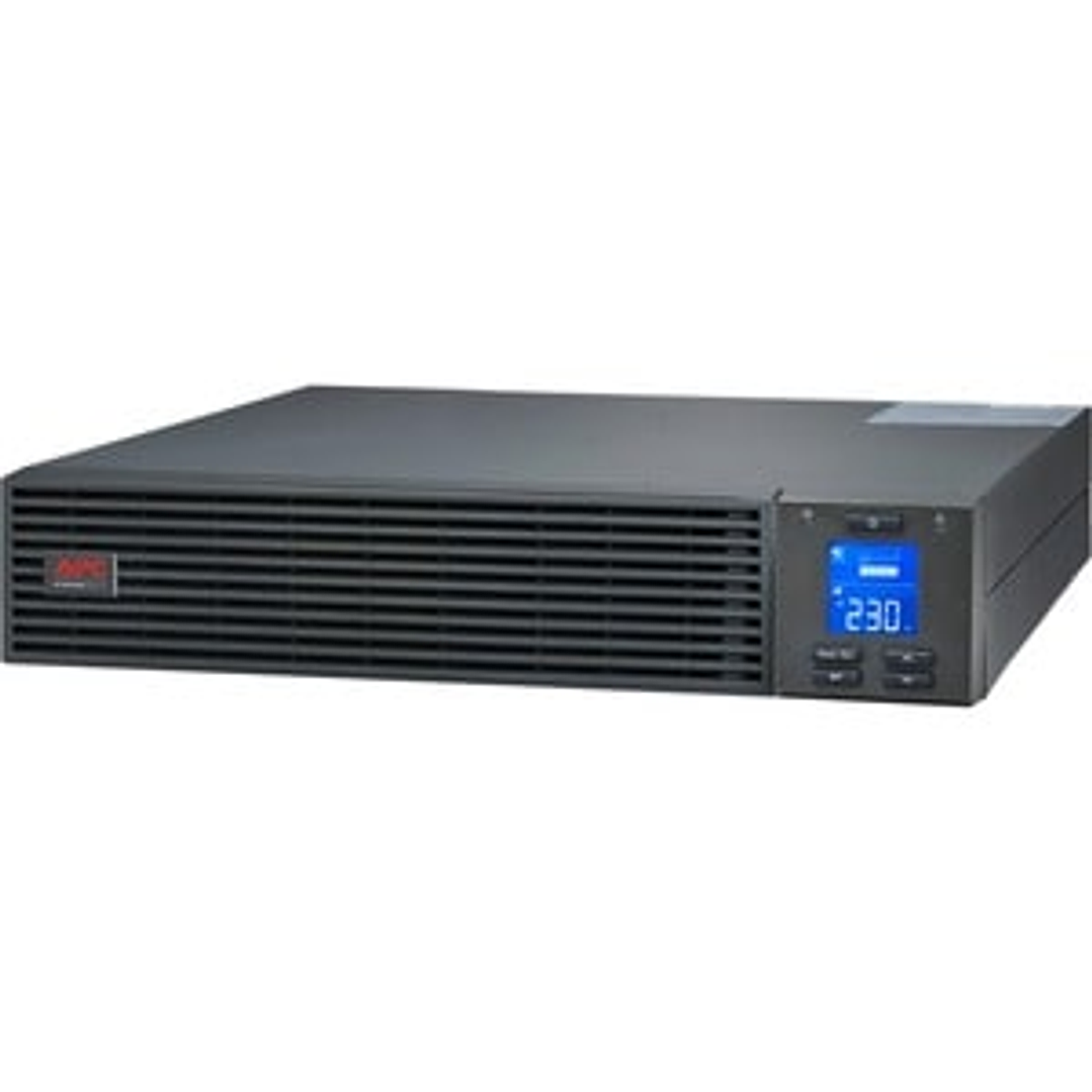 UPS en línea de doble conversión APC by Schneider Electric Easy UPS SRV3KRIRK - 3kVA/2.40kW - 2U Montable en bastidor - 220 V AC, 230 V AC, 240 V AC Salida - Monofásico - Puerto Serial 1