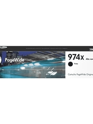 Cartucho de tinta HP 974X Alto Rendimiento PageWide Negro Original