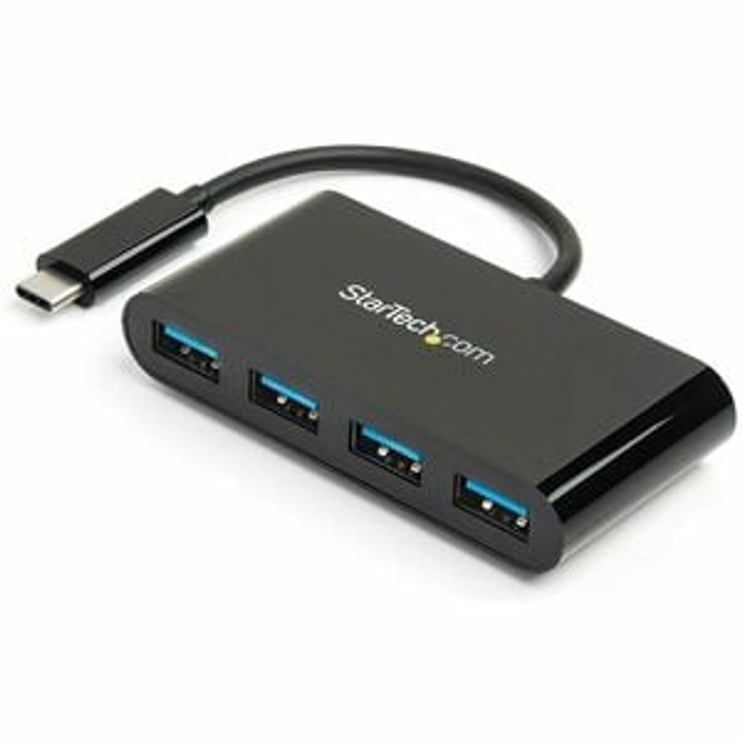 Hub Concentrador USB 3.0 de 4 Puertos Hub USB-C a 4x USB A Alimentado por el Bus - Conversor de USB C a USB Convencional - 4 Total USB Port(s) - 4 USB 3.0 Port(s) - Mac 1