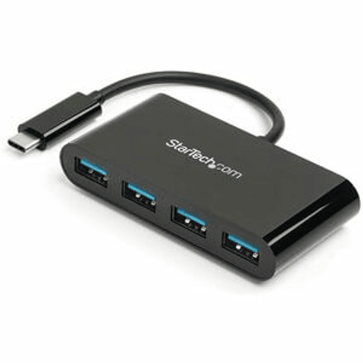 Hub Concentrador USB 3.0 de 4 Puertos Hub USB-C a 4x USB A Alimentado por el Bus - Conversor de USB C a USB Convencional - 4 Total USB Port(s) - 4 USB 3.0 Port(s) - Mac 1