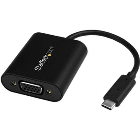 Adaptador de Video Externo USB-C a VGA - Conversor USB Tipo C a VGA 1920x1200 - 1920 x 1200 Supported - Negro