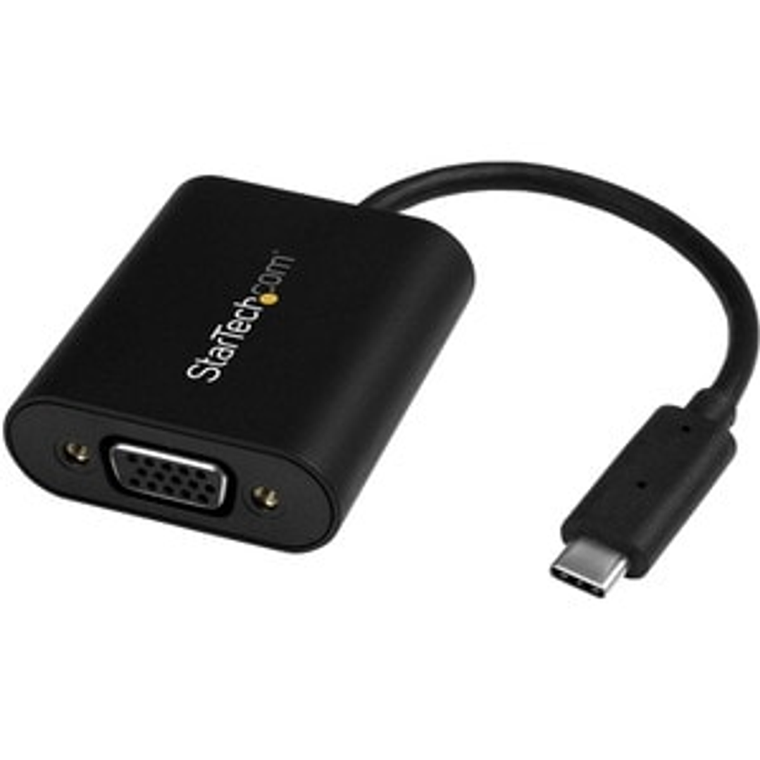 Adaptador de Video Externo USB-C a VGA - Conversor USB Tipo C a VGA 1920x1200 - 1920 x 1200 Supported - Negro 1