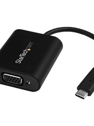 Adaptador de Video Externo USB-C a VGA - Conversor USB Tipo C a VGA 1920x1200 - 1920 x 1200 Supported - Negro