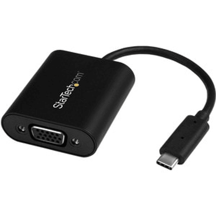 Adaptador de Video Externo USB-C a VGA - Conversor USB Tipo C a VGA 1920x1200 - 1920 x 1200 Supported - Negro 1