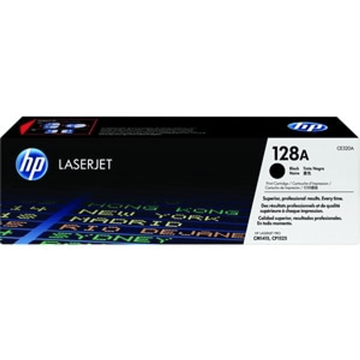 Cartucho de tóner HP 128A (CE320A) Negro - Original - Empaque unitario Láser 1