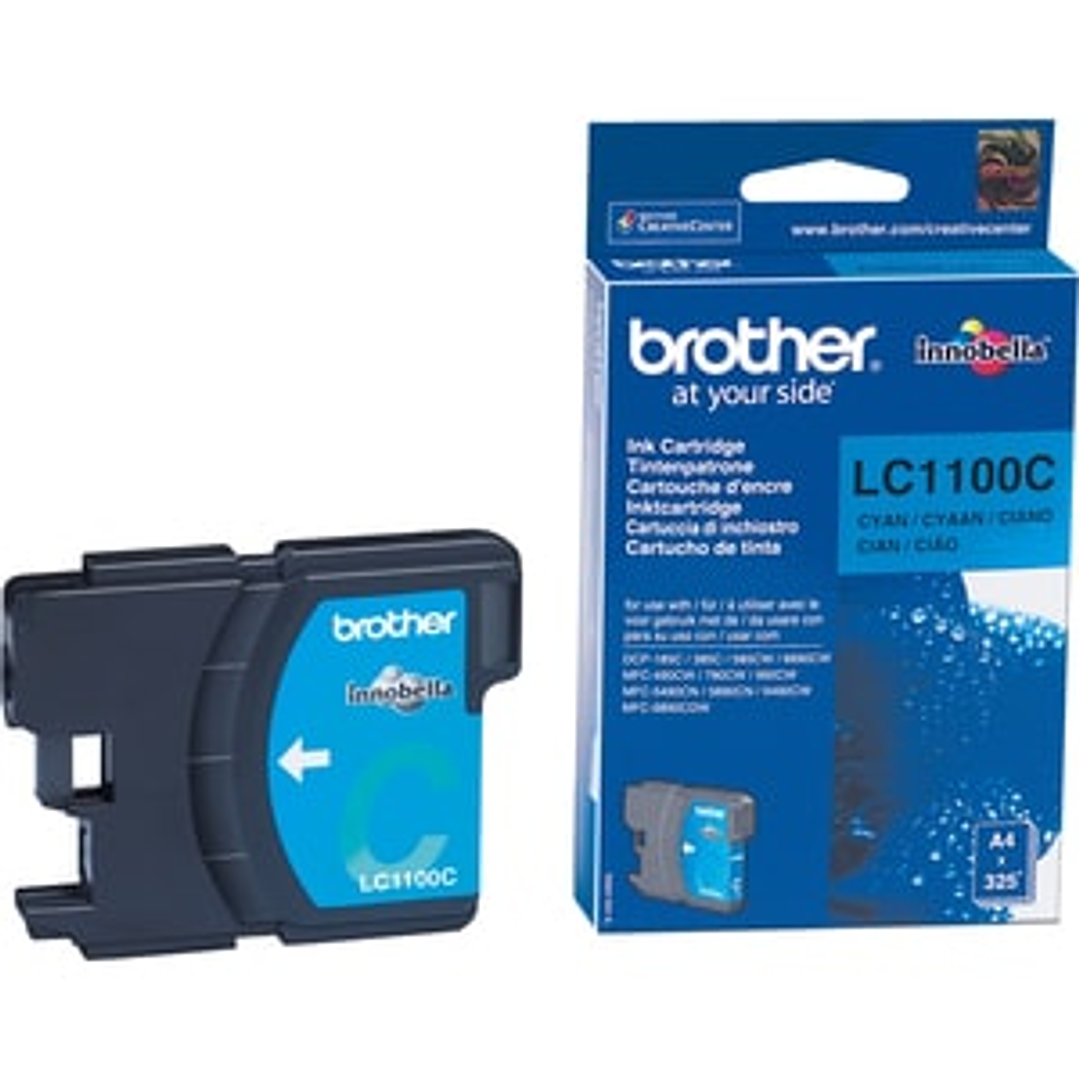 Cartucho de tinta Brother Inyección de tinta LC-1100C Azul ciánico Original 1