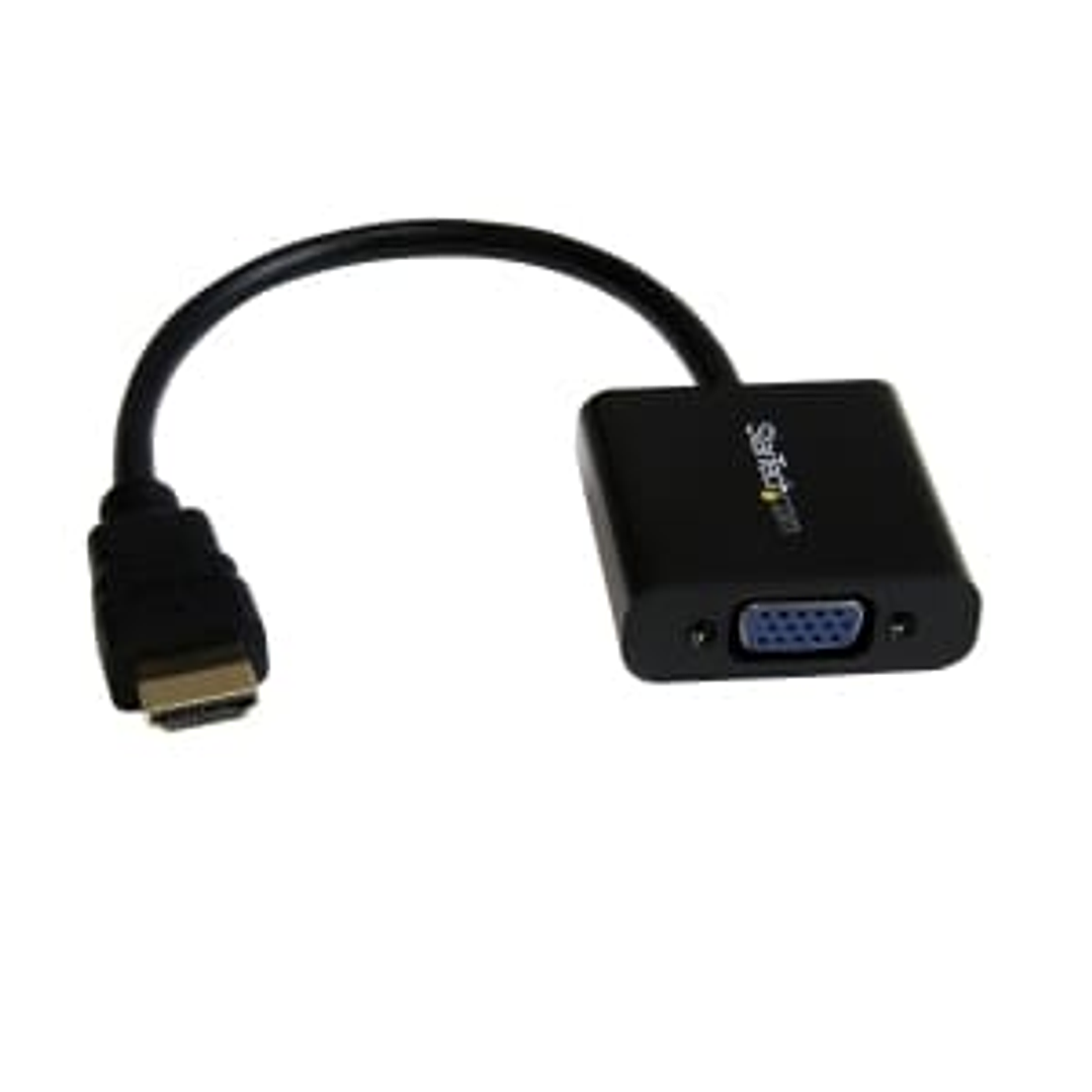 Adaptador Conversor de Vídeo HDMI a VGA HD15 - Cable Convertidor - 1920x1200 - 1080p - Negro 1