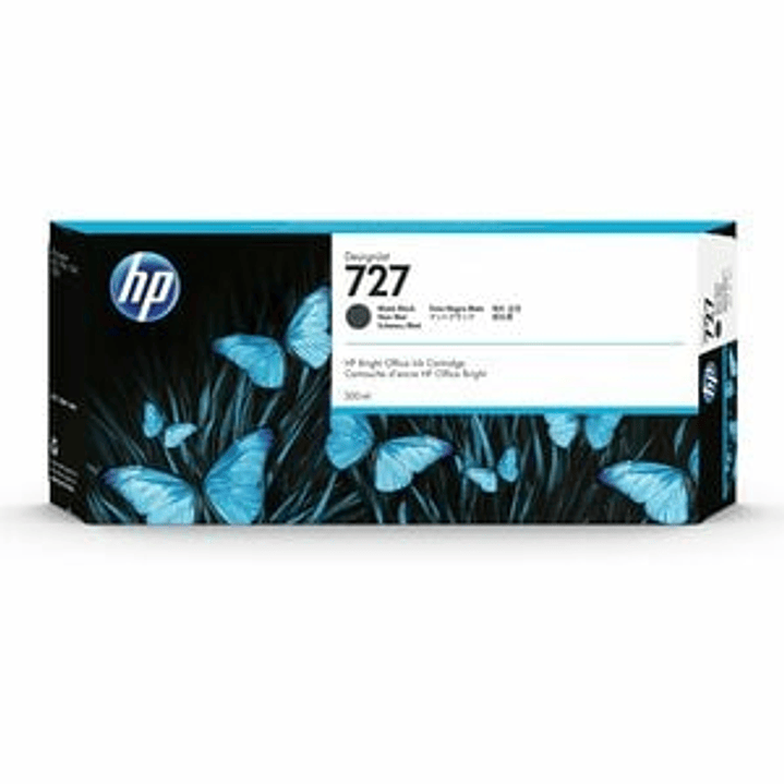 Cartucho de tinta HP 727 (C1Q12A) Inyección de tinta - Negro mate - Original 1