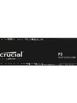 Unidad de estado sólido Crucial P3 CT4000P3SSD8 - M.2 2280 Interno - 4TB - PCI Express NVMe (PCI Express NVMe 3.0 x4) - 800TB TBW - 3500MB/s Tasa de transferencia de lectura máxima