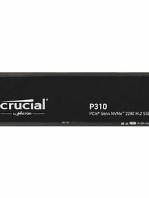 Unidad de estado sólido Crucial P310 - M.2 2280 Interno - 500GB - PCI Express NVMe (PCI Express NVMe 4.0 x4) - Portátil, consola de juegos portátil Dispositivo compatible - 110TB TBW - 1