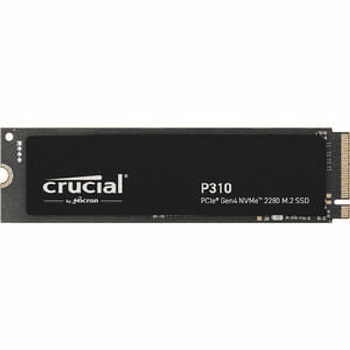 Unidad de estado sólido Crucial P310 - M.2 2280 Interno - 500GB - PCI Express NVMe (PCI Express NVMe 4.0 x4) - Portátil, consola de juegos portátil Dispositivo compatible - 110TB TBW - 1 1