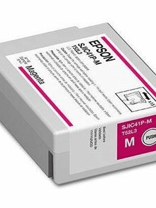 Cartucho de tinta Epson SJIC41P Inyección de tinta - Magenta - Original - 1 Paquete