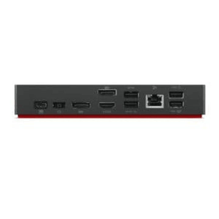 ThinkPad Lenovo USB Tipo C Base de conexión para Portátil - 135W - 3 Displays Supported - 4K - 3840 x 2160 - 6 x puertos USB - 2 x USB 2.0 - USB tipo-C - 1 x RJ-45 1