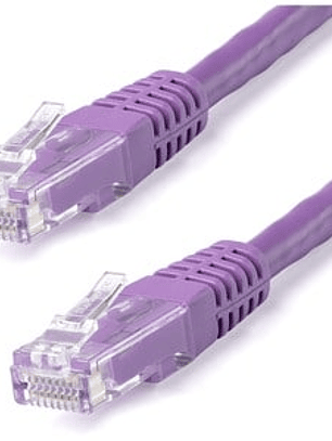 Cable de Red 3m Cat6 RJ45 ETL Morado C6PATCH10PL 