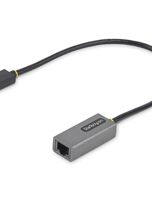 Adaptador USB 3.0 a Ethernet Gigabit de 10/100/1000 para Portátiles - con Cable Incorporado de 30cm