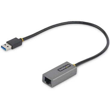 Adaptador USB 3.0 a Ethernet Gigabit de 10/100/1000 para Portátiles - con Cable Incorporado de 30cm 1