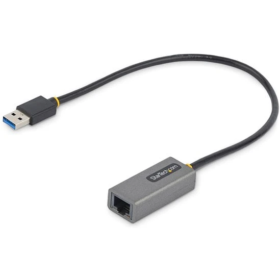 Adaptador USB 3.0 a Ethernet Gigabit de 10/100/1000 para Portátiles - con Cable Incorporado de 30cm 1