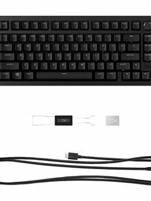 Teclado gaming HyperX Alloy Rise 75 - Compacto - Cable Conectividad - USB Tipo C Interfaz - RGB LED 