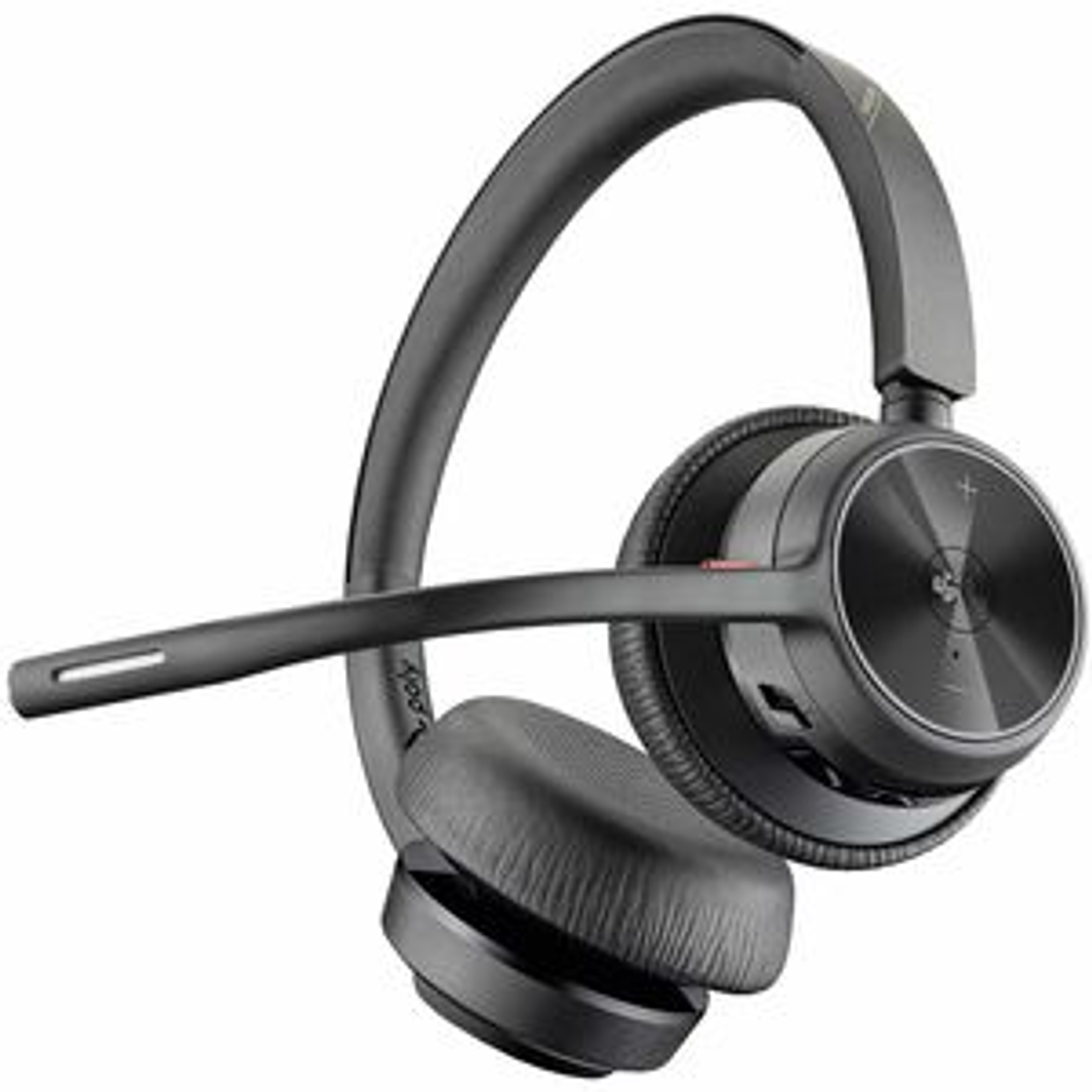 Auriculares Poly Voyager 4300 UC 4320 Con cable/Inalámbrico Sobre la oreja, Sobre la cabeza Estéreo - Negro - Certificación Microsoft Teams - Asistente de Google, Siri 1