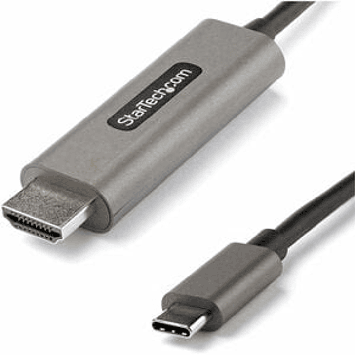 Cable 1m USB C a HDMI 4K de 60Hz con HDR10 - Adaptador de Vídeo USB Tipo C a HDMI 2.0b Ultra HD 4K - Convertidor USBC a HDMI HDR para Monitor o Pantalla 1