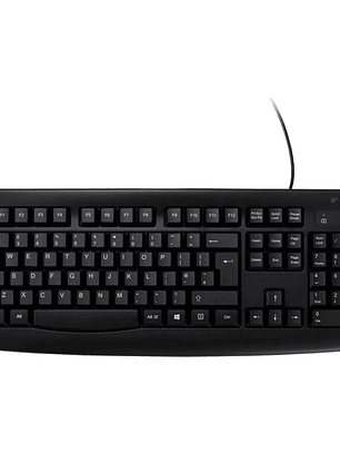 Teclado Kensington Pro Fit Robusto - Cable Conectividad - USB Interfaz - Español - Negro