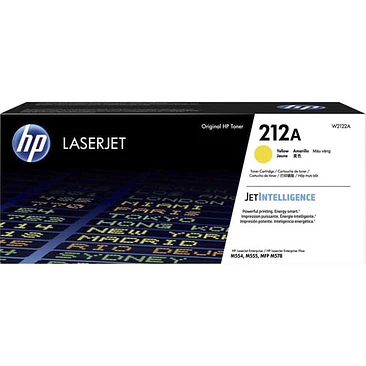 Cartucho de tóner HP 212A Estándar Rendimiento Láser Amarillo Original 4.500 Páginas 1