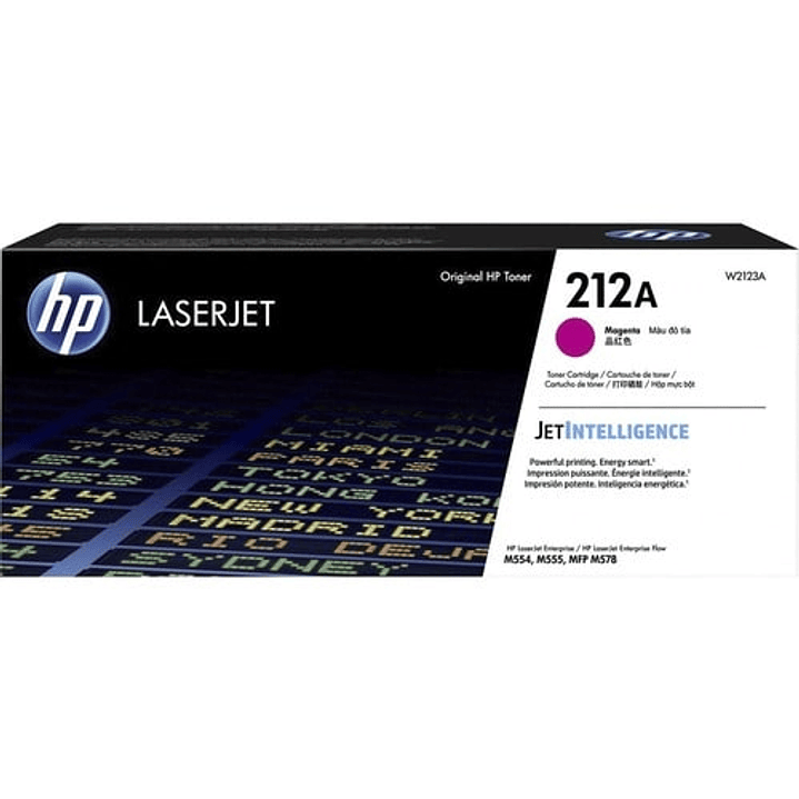 Cartucho de tóner HP 212A Estándar Rendimiento Láser Magenta Original 4.500 Páginas 1