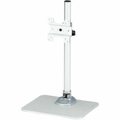 Base de Escritorio para un Monitor - Ajustable - de Acero - Plateado - Hasta 86.4cm (34") para pantalla plana - 14kg Capacidad de carga - 10.4cm Altura x 33cm