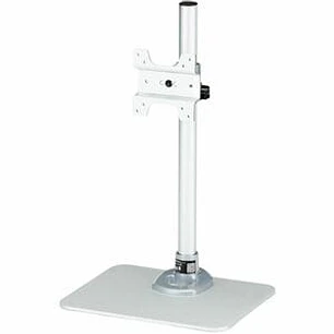 Base de Escritorio para un Monitor - Ajustable - de Acero - Plateado - Hasta 86.4cm (34