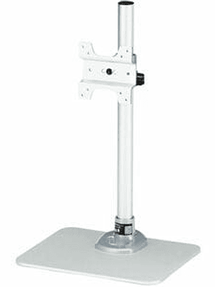 Base de Escritorio para un Monitor - Ajustable - de Acero - Plateado - Hasta 86.4cm (34