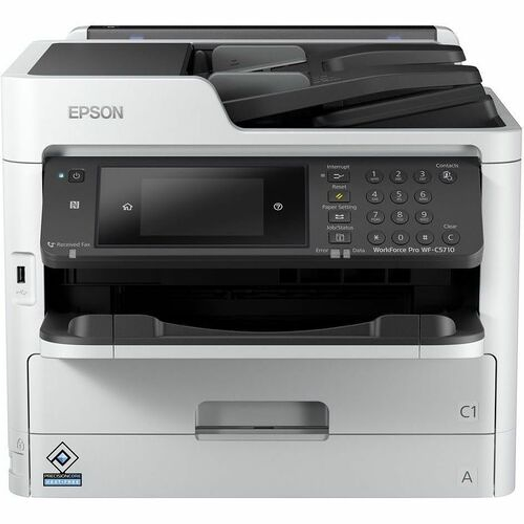 Impresora de inyección de tinta multifunción Epson WorkForce Pro WF-C5810 Con cable e inalámbrico - Color - Copiadora/Fax/Impresora/Escáner 1