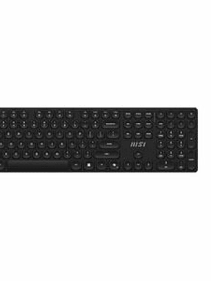 Teclado y Mouse MSI FORGE K210 - Inglés (EEUU) - USB 2.0 RF 2.40GHz Teclado - Keyboard/Keypad Color Negro - USB 2.0 Inalámbrico RF Mouse