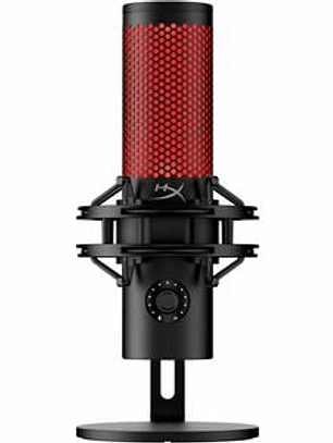 Micrófono para Juegos, Streaming en vivo, Voz, Podcasting HyperX QuadCast 2 - Cableado - Condensador Electret - Negro - 3m - Estéreo - 20Hz a 20kHz - 1Ohm -8dB