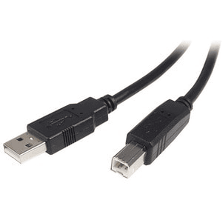 Cable USB de 2m para Impresora - USB A Macho a USB B Macho - Adaptador Negro - Cable for Impresora, Escáner, Disco Duro, Dispositivo periférico 1