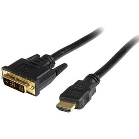 Cable HDMI a DVI 3m - DVI-D Macho - HDMI Macho - Adaptador - Negro - Cable for Dispositivo de audio/vídeo, TV, Proyector, Unidad Óptica, Monitor