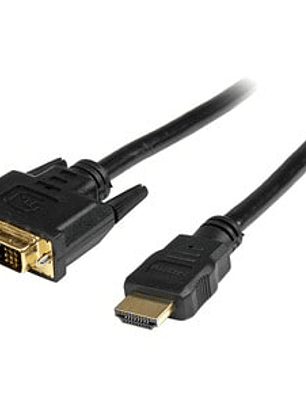 Cable HDMI a DVI 3m - DVI-D Macho - HDMI Macho - Adaptador - Negro - Cable for Dispositivo de audio/vídeo, TV, Proyector, Unidad Óptica, Monitor