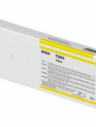 Cartucho de tinta Epson T55K400 UltraChrome HD Inyección de tinta - Amarillo - Original  700 mL